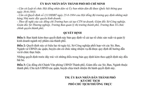 Quyết định 246/QĐ-UB quy định cải tạo tổ chức sản xuất quản lý kinh doanh ngành mỹ phẩm