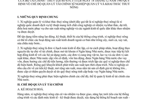 Thông tư liên tịch 43-CT/TTLB quy định chế độ quản lý tài chính xí nghiệp quản lý khai thác thuỷ nông
