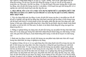 Thông tư liên tịch 3-TT/LB hướng dẫn định mức lao động, mức chi phí tiền lương đơn vị sản phẩm kế hoạch hoá quỹ tiền lương xí nghiệp