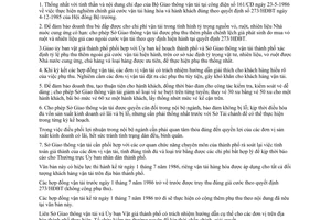 Công văn 2012/UB thực hiện giá cước vận tải trên địa bàn thành phố