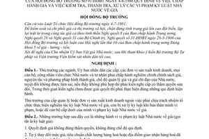 Nghị định 91-HĐBT chấp hành giá và việc kiểm tra, thanh tra,xử lý các vi phạm kỷ luật nhà nước về giá