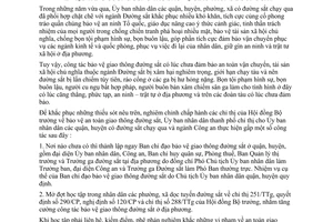 Chỉ thị 21/CT-UB tăng cường công tác bảo vệ giao thông đường sắt