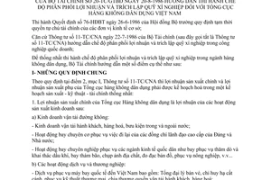Thông tư 20-TC/GTBĐ hướng dẫn chế độ phân phối lợi nhuận trích lập quỹ xí nghiệp Tổng cục Hàng không dân dụng Việt nam