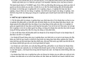 Thông tư 26-TC/ĐTXD hướng dẫn phân phối lợi nhuận trích lập quỹ xí nghiệp xây dựng cơ bản