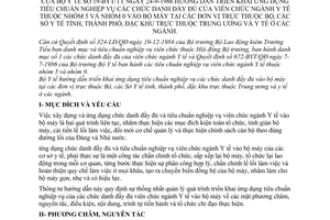 Thông tư 19-BYT/TT hướng dẫn ứng dụng tiêu chuẩn nghiệp vụ chức danh viên chức ngành y tế thuộc nhóm 5 và nhóm 0 bộ máy tại đơn vị thuộc trung ương
