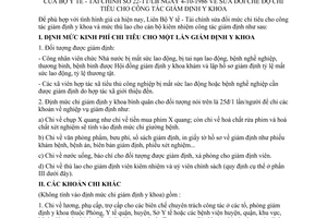 Thông tư liên bộ 22-TT/LB sửa đổi chi tiêu công tác giám định y khoa