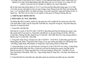 Thông tư Bộ thuỷ sản 4-TS/TT tổ chức sản xuất nghề cá ngư trường hướng dẫn Quyết định 151-CT