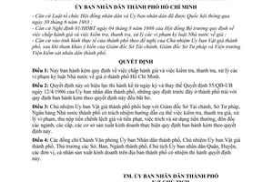 Quyết định 193/QĐ-UB chấp hành giá  kiểm tra, thanh tra, xử lý các vi phạm pháp luật giá