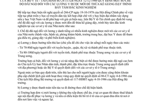 Thông tư 24-TT/LB quy định chế độ đãi ngộ lương y mời thừa kế giảng dạy, trình bày tâm đắc kinh nghiệm