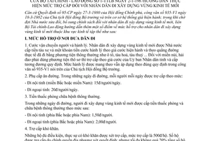 Thông tư 1-TTLB  hướng dẫn mức trợ cấp nhân dân xây dựng vùng kinh tế mới