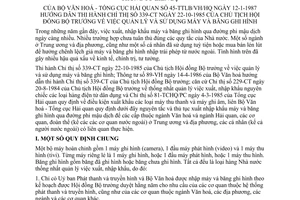 thông tư liên bộ 45-TTLB/VH/HQ&NBSP quản lý sử dụng máy băng ghi hình hướng dẫn chỉ thị 339-CT