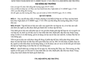 Quyết định  31-HĐBT Điều lệ Hợp tác xã  sửa đổi  Điều lệ Hợp tác xã Thủy sản ban hành kèm theo nghị định 51- HĐBT năm 1992