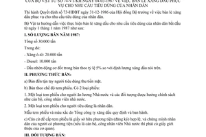 Thông tư 74-VT/KH bán lẻ xăng dầu phục vụ nhu cầu tiêu dùng nhân dân