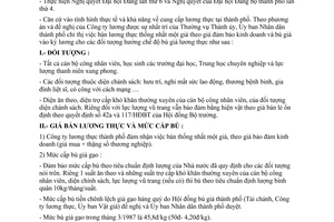 Chỉ thị 08/CT-UB bán lương thực một giá  bù giá