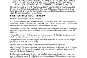 Thông tư 3-LĐTBXH/TT hướng dẫn trợ cấp khó khăn công nhân viên chức hành chính sự nghiệp đối tượng thương binh xã hội