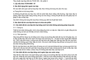 Tiêu chuẩn Việt Nam TCVN 4412:1987 về đồ hộp - phương pháp xác định dạng bên ngoài, độ kín và trạng thái mặt trong của hộp