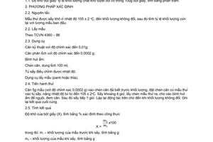 Tiêu chuẩn Việt Nam TCVN 4407:1987 về Bột giấy (xenluylo) - Phương pháp xác định độ khô do Ủy ban Khoa học và Kỹ thuật Nhà nước ban hành