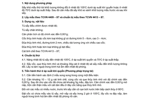 Tiêu chuẩn Việt Nam TCVN 4415:1987 về đồ hộp - phương pháp xác định hàm lượng nước