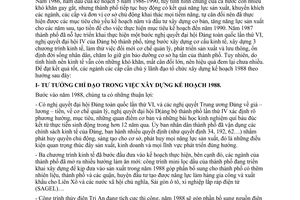 Chỉ thị 36/CT-UB xây dựng kế hoạch kinh tế xã hội 1988