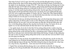 Chỉ thị 47/UB-CT năm 1987 chủ động công tác phòng chống lụt bão Bến Tre