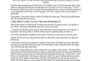 Thông tư 13-PC hướng dẫn Điều lệ Bưu chính Viễn thông