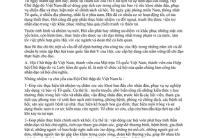 Chỉ thị 14-CT/TW năm 1987 củng cố tổ chức phát huy tác dụng Hội Chữ thập đỏ