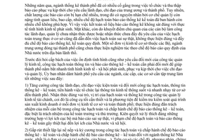 Chỉ thị 32/CT-UB tăng cường chế độ báo cáo thống kê – kế toán trong tình hình mới