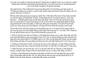 Chỉ thị 263-CT sứa đổi Quyết định 76-HĐBT bảo đảm quyền tự chủ sản xuất, kinh doanh đơn vị kinh tế quốc doanh