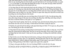 Thông báo 113/TB-UB  10 phải sửa ngay ở các cửa hàng hợp tác kinh doanh