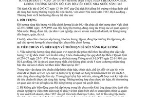Thông tư 10-LĐTBXH/TT hướng dẫn chế độ nâng bậc lương thường xuyên cán bộ viên chức nhà nước năm 1987