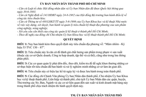 Quyết định 225/QĐ-UB tiêu chuẩn địa phương Mâm nhôm - Ký hiệu 53 TVC 130 – 87