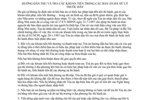 Thông tư liên tịch 01-VKSND-TAND-BTC-BTP/TTLT hướng dẫn thu trả khoản tiền bản án xử lý trước đây