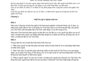 Luật đầu tư nước ngoài tại Việt Nam 1987 4-HĐNN8