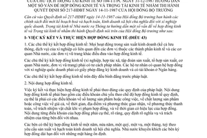 Thông tư 104-TT/PC hướng dẫn hợp đồng kinh tế trọng tài kinh tế nhằm thi hành quyết định 217-HĐBT