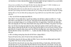 Nghị quyết 01/NQ-HĐTP hướng dẫn áp dụng quy định của Luật Hôn nhân và gia đình