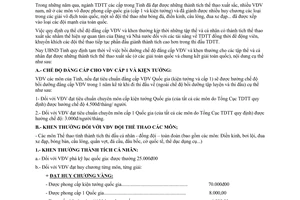 Quy định 97/TĐKT 1988 bồi dưỡng vận động viên khen thưởng đạt thành tích Thể thao xuất sắc An Giang