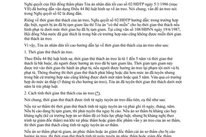 Thông tư 01-TAND/TT án treo theo điều 44 Bộ luật Hình sự