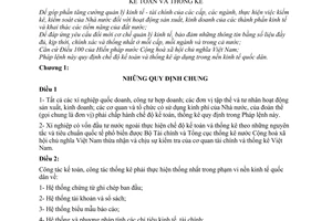 Pháp lệnh Kế toán và thống kê 1988 6-LCT/HĐNN8