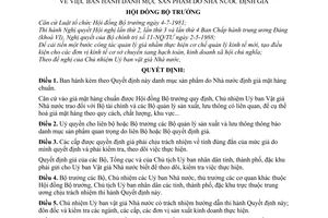 Quyết định 90-HĐBT danh mục sản phẩm do nhà nước định giá