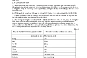 Tiêu chuẩn Việt Nam TCVN 4537:1988 về Vật liệu dệt - Phương pháp xác định độ bền màu đối với giặt xà phòng do Ủy ban Khoa học và Kỹ thuật Nhà nước ban hành