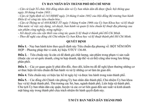 Quyết định 150/QĐ-UB tiêu chuẩn địa phương bột nêm hỗn hợp - phương pháp thử vi sinh