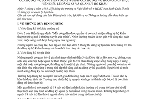 Thông tư 05-TT/BNV(13) hướng dẫn Điều lệ đăng ký quản lý hộ tịch