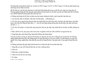 Công văn 3876/UB-TM  hướng dẫn thi hành các văn bản  199/CT , 196/CT