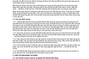 Tiêu chuẩn ngành 14TCN 57:1988 về thiết kế dẫn dòng trong xây dựng công trình thủy lợi do Bộ Thủy lợi ban hành