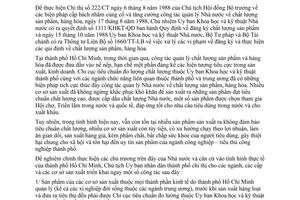 Chỉ thị 50/CT-UB tăng cường quản lý nhà nước chất lượng sản phẩm hàng hóa