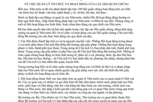 Chỉ thị 1-CT quản lý tổ chức hoạt động  hội quần chúng