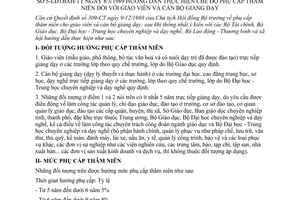 Thông tư 5-LĐTBXH/TT hướng dẫn chế độ phụ cấp thâm niên giáo viên cán bộ giảng dạy