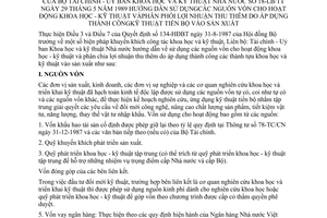 Thông tư liên tịch 18-LB/TT hướng dẫn nguồn vốn hoạt động khoa học - kỹ thuật phân công lợi nhuận thu thêm áp dụng kỹ thuật tiến bộ vào sản xuất