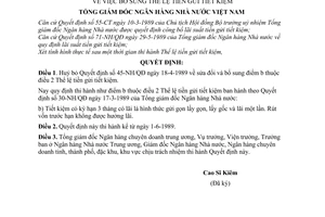 Quyết định 72-NH/QĐ  bổ sung Thể lệ tiền gửi tiết kiệm