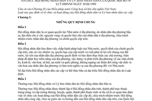 Luật Tổ chức Hội đồng nhân dân và Uỷ ban nhân dân 1989 19-LCT/HĐNN8